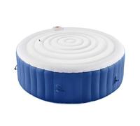 Nurnesy Couvercle de Spa Gonflable Rond de 4,5 Pieds | avec Construction en PVC à Gonflage Rapide pour Couvercle de Spa Gonflable Extérieur pour Spa Rond, Couverture de Spa