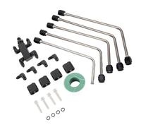 Nurnesy Kit D'évent de Vapeur croisé de Liquide de Refroidissement en Acier | Collecteurs en Aluminium anodisé Noir pour Moteurs LS1 LS2 LS3 LS6 LS7 LSX