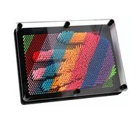 Nurnesy Tableau d'art D'épingles 3D avec des épingles Colorées Jeu de | Créez des Sculptures par Empreinte Manuelle ou Tout Objet pour Enfants, Jouet éducatif, Planche D'art à épingles 3D,