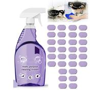 Nuroclean Spray, tablettes de dégraissage, spray nettoyant multi-usages, tablettes de nettoyage concentrées, nettoyant pour évier en acier inoxydable, ménage, cuisine, salle de bain, spray de dégraiss