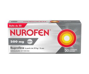 Nurofen 200mg Ibuprofène Douleurs Et Fièvre 30 Comprimés Enrobés