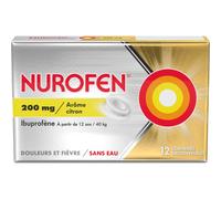 Nurofen Ibuprofène Sans Eau Arôme Citron 200mg Comprimé(S) Orodispersible(S) 12 pc(s)