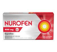 Nurofen 400mg Douleurs Et Fièvre Ibuprofène 12 Comprimés Enrobés