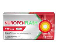 Nurofen Flash 400mg Ibuprofène 12 Comprimés Pelliculés