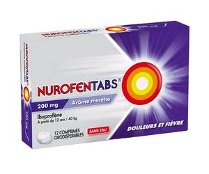 Nurofen Tabs Sans Eau Arôme Menthe 200mg Comprimé(S) Orodispersible(S) 12 pc(s)