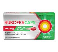 Nurofencaps 400mg Ibuprofène Douleurs Et Fièvre 10 Capsules Molles