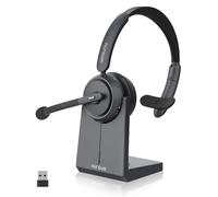 Nuroum HP31-S(3rd Gen) Casque Bluetooth sans Fil avec Micro, Casque à Réduction de Bruit ENC avec Station de Charge,Clé USB-A&C/Bluetooth/Dongle, 45H d'Autonomie pour Call Center/Travail/Appels/Bureau
