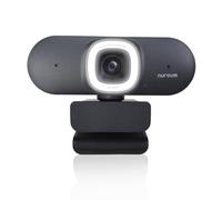 Nuroum V32-AFL Webcam 4K 8MP 1080P/60fps, 1440P/30fps CMOS avec Autofocus, Lumière Réglables/Double Micros Anti-Bruit/Auto-Framing, Caméra Plug&Pplay pour Streaming/Vidéoconférence