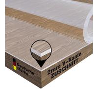 NURPELLE Nappe transparente et imperméable, film de protection de table transparent, lavable, 2 mm (80 x 60 cm, l x L)