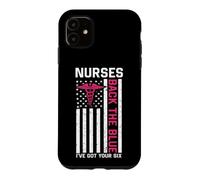 Nurse Back The Blue I've Got Your Six American Flag Coque pour iPhone 11