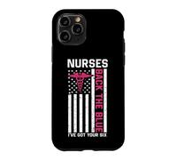 Nurse Back The Blue I've Got Your Six American Flag Coque pour iPhone 11 Pro