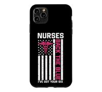 Nurse Back The Blue I've Got Your Six American Flag Coque pour iPhone 11 Pro Max