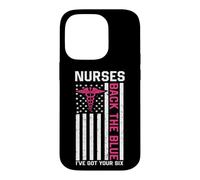 Nurse Back The Blue I've Got Your Six American Flag Coque pour iPhone 14 Pro