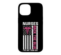 Nurse Back The Blue I've Got Your Six American Flag Coque pour iPhone 15