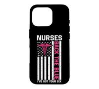 Nurse Back The Blue I've Got Your Six American Flag Coque pour iPhone 16 Pro