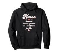 Nurse Because Badass Isn't Job Title Cœur d'allaitement Amusant Sweat à Capuche