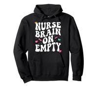 Nurse Brain on Empty Retro Coffee Slogan Graphic Sweat à Capuche