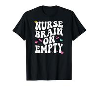 Nurse Brain on Empty Retro Coffee Slogan Graphic T-Shirt