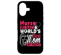 Nurse by Day World's Best Mom by Night Funny Nursing Nurses Coque pour iPhone 17