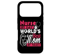 Nurse by Day World's Best Mom by Night Funny Nursing Nurses Coque pour iPhone 17 Pro