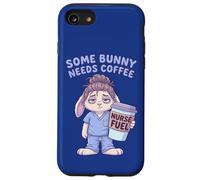 Nurse Fuel Some Bunny Needs Coffee Scrubs Fatigué Bunny Coque pour iPhone SE (2020) / 7/8