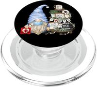 Nurse GNOME for Best Dad Nursing Doctor Funny Fathers Day PopSockets PopGrip pour MagSafe