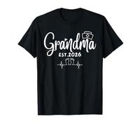 Nurse Grandma Est. 2026 Funny Time Grandmom Nana Women T-Shirt