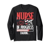 Nurse in Progress Loading Healthcare Humor Manche Longue