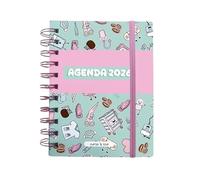 Nurse is Love Agenda 2025/2026-16 mois pour infirmières et étudiants avec designs, agenda hebdomadaire, mensuel et motivation quotidienne Cadeau pour infirmières, médecins et TCAE RCP