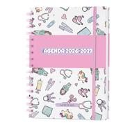 Nurse is Love Agenda 2026 2027 pour Soignants - Planificateur Hebdomadaire 16 Mois (Sept. 2026-Déc. 2027) avec Planning de Gardes et Échelles - Design Licornes - Intérieur en Français