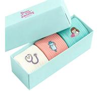 Nurse is Love Chaussettes Femme Infirmière Set (3 Pces.) 35-38 & 39-42, Chaussettes Rigolotes pour Aide Soignante | Utiliser avec Sabots Sanitaires | Idée Cadeau, Accessoires - COLOURS