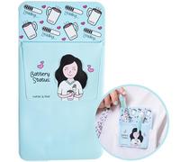 Nurse is Love Pochette Aqua pour Blouse - Porte-Stylo, Badge, Ciseaux Accessoire Personnalisé pour Aide-Soignante