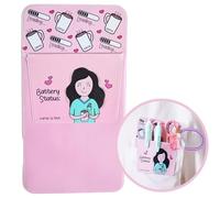 Nurse is Love Pochette Rose pour Blouse - Porte-Stylo, Badge, Ciseaux Accessoire Personnalisé pour Aide-Soignante