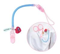 Nurse is Love porte-ciseaux infirmier, ressort rétractable en silicone avec clip pour poches| mousqueton porte clef pour un accès facile des ciseaux | infirmiere accessoires