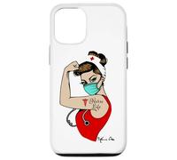 NURSE LIFE Girl Power Pin Up Rosie Riveter Rétro Vintage Coque pour iPhone 12/12 Pro