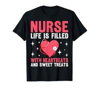 Nurse Life is Filled with Heartbeats and Sweet Treats T-Shirt