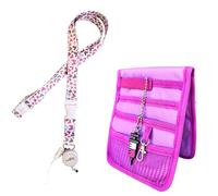 Nurse Life Pack Max 3 | Organiseur de poche + lanyard + extensible | I love it | Cadeau infirmière professionnelle, premiers secours, bandage (violet)