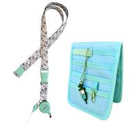 Nurse Life Pack Max 3 | Organiseur de poche + lanyard + extensible | I love it | Cadeau infirmière professionnelle, premiers secours, bandage (vert d'eau)