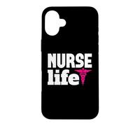 Nurse Life Proud Nurses Funny Nursing for Women Men Coque pour iPhone 16 Plus