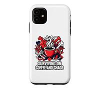 Nurse Life Surviving on Coffee and Chaos ER Coque pour iPhone 11