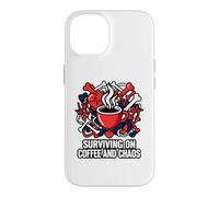 Nurse Life Surviving on Coffee and Chaos ER Coque pour iPhone 14