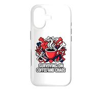Nurse Life Surviving on Coffee and Chaos ER Coque pour iPhone 17