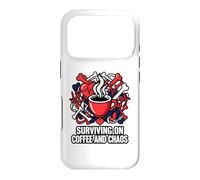 Nurse Life Surviving on Coffee and Chaos ER Coque pour iPhone 17 Pro