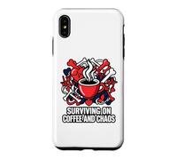 Nurse Life Surviving on Coffee and Chaos ER Coque pour iPhone XS Max