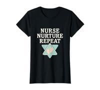 Nurse Nurture Repeat Pregnancy Reveal Impression fantaisie T-Shirt