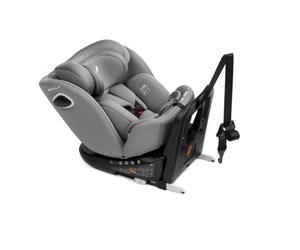 Nurse Scala Siège Auto i-Size 40-150 cm, Pivotant 360º, ISOFIX avec Top Tether, Dos à la Route et Face à la Route, Protection Latérale, Gris