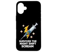 Nurse Survived The Night Shift Scream Coque pour iPhone 16 Plus