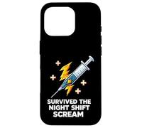 Nurse Survived The Night Shift Scream Coque pour iPhone 16 Pro