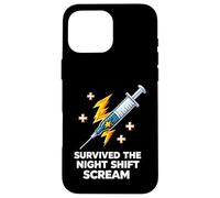 Nurse Survived The Night Shift Scream Coque pour iPhone 16 Pro Max