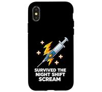Nurse Survived The Night Shift Scream Coque pour iPhone X/XS